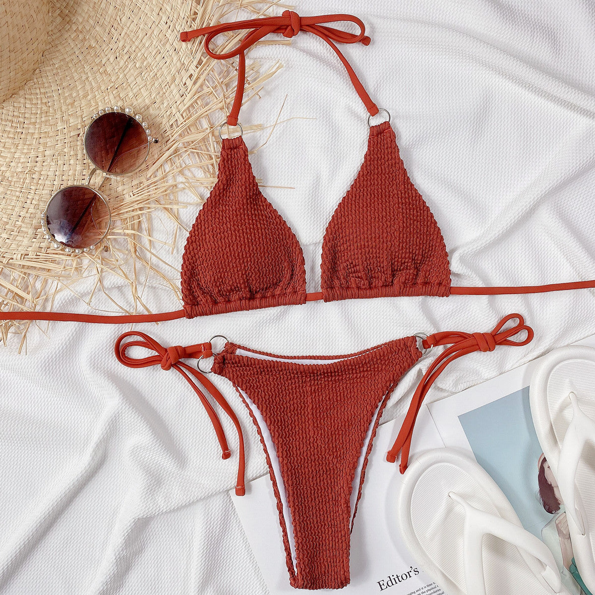 Savia Ribbed Bikini - Merkuree